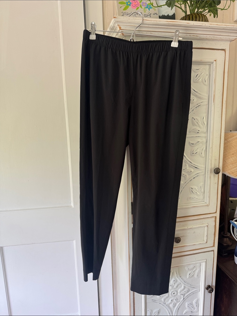 Vince Black Elastic Waist Casual Trouser